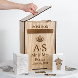Personalised wedding post box for gift cards - Stag Design