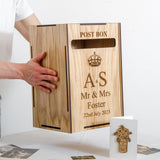 Personalised wedding post box for gift cards - Stag Design