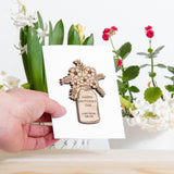 Mother's Day gin board and card gift set - Stag Design