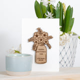 Mother's Day flowers card - Stag Design