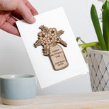 Mother's Day flowers card - Stag Design