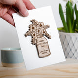 Mother's Day flowers card - Stag Design