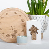 Mother's Day gin board and card gift set - Stag Design