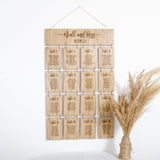 Hanging wooden table plan - Stag Design