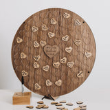 NEW! Alternative circle of hearts wedding guest book - Stag Design