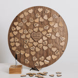 NEW! Alternative circle of hearts wedding guest book - Stag Design
