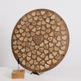 NEW! Alternative circle of hearts wedding guest book - Stag Design