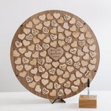 NEW! Alternative circle of hearts wedding guest book - Stag Design