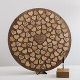 NEW! Alternative circle of hearts wedding guest book - Stag Design
