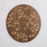 NEW! Alternative circle of hearts wedding guest book - Stag Design