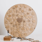 NEW! Alternative circle of hearts wedding guest book - Stag Design