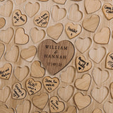 NEW! Alternative circle of hearts wedding guest book - Stag Design