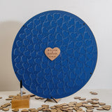 NEW! Alternative circle of hearts wedding guest book - Stag Design