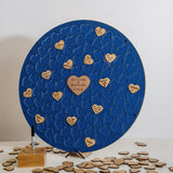 NEW! Alternative circle of hearts wedding guest book - Stag Design
