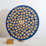 NEW! Alternative circle of hearts wedding guest book - Stag Design