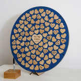 NEW! Alternative circle of hearts wedding guest book - Stag Design