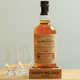 Personalised bottle glorifier with LED up light - Stag Design