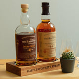 Personalised bottle glorifier with LED up light - Stag Design