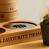 Personalised bottle glorifier with LED up light - Stag Design