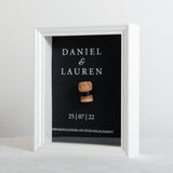 NEW! First toast cork saver memory box frame - Stag Design