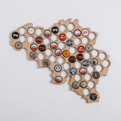 Beer Cap Belgium Map - Stag Design