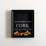 'Every cork tells a story' frame - Stag Design