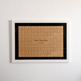 Jigsaw guest book frame for weddings - Stag Design