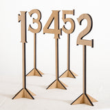 Table numbers for weddings and celebrations - Stag Design