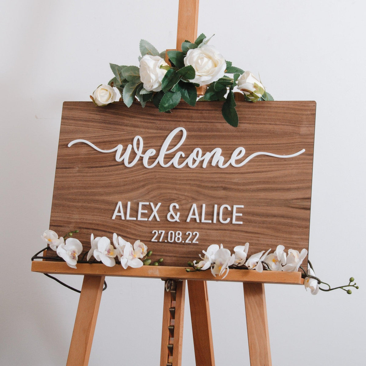 Welcome Sign Shape Wooden rectangle welcome sign – Stag Design