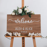 NEW! Wooden rectangle welcome sign - Stag Design