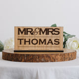 Mr & Mrs wedding sign