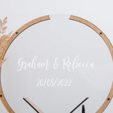 Alternative wedding circle dropbox guest book