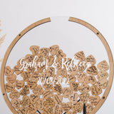 Alternative wedding circle dropbox guest book