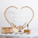 Heart shaped dropbox guest book