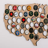 Beer Cap USA Map
