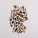 Beer Cap Germany Map