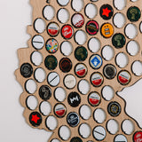 Beer Cap Germany Map