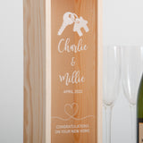 Personalised new home bottle box