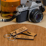 Whisky wood key ring - Stag Design