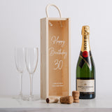 Personalised birthday bottle box