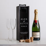 Personalised engagement cork collector bottle box