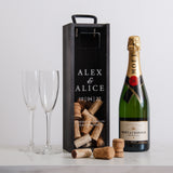 Personalised engagement cork collector bottle box