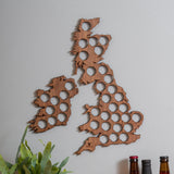 Beer Cap UK and Ireland Map - Stag Design