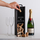 Personalised engagement cork collector bottle box