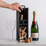 Personalised engagement cork collector bottle box