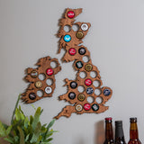 Beer Cap UK and Ireland Map - Stag Design