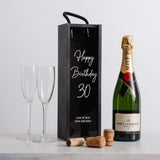 Personalised birthday bottle box