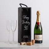 Personalised birthday bottle box