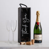 Personalised thank you bottle box