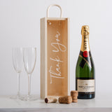 Personalised thank you bottle box